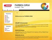 Tablet Screenshot of farben-grim.at